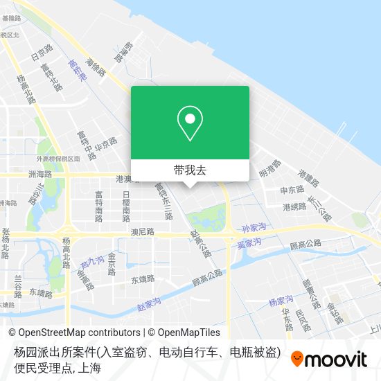 杨园派出所案件(入室盗窃、电动自行车、电瓶被盗)便民受理点地图