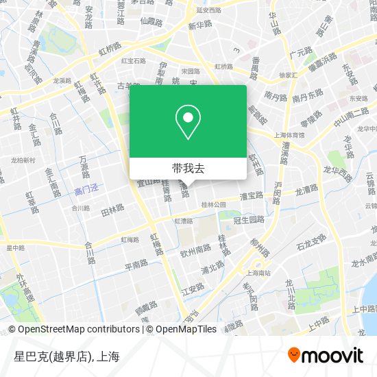 星巴克(越界店)地图