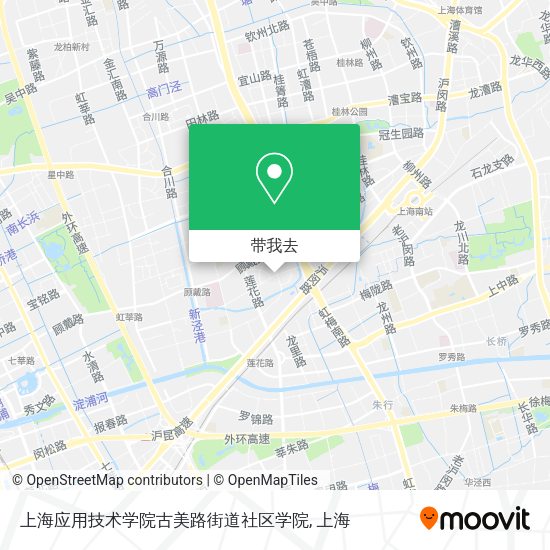 上海应用技术学院古美路街道社区学院地图