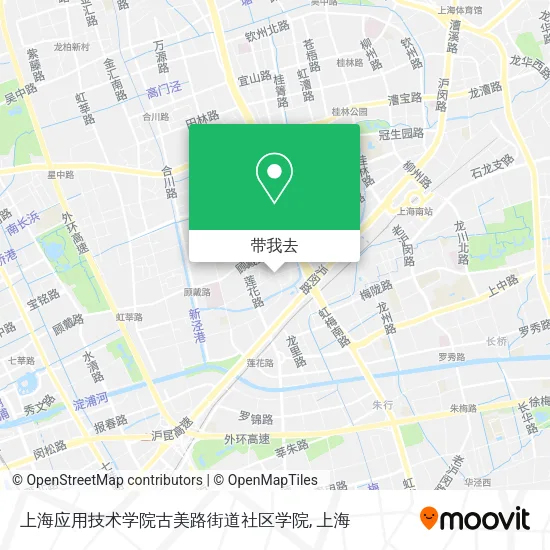 上海应用技术学院古美路街道社区学院地图
