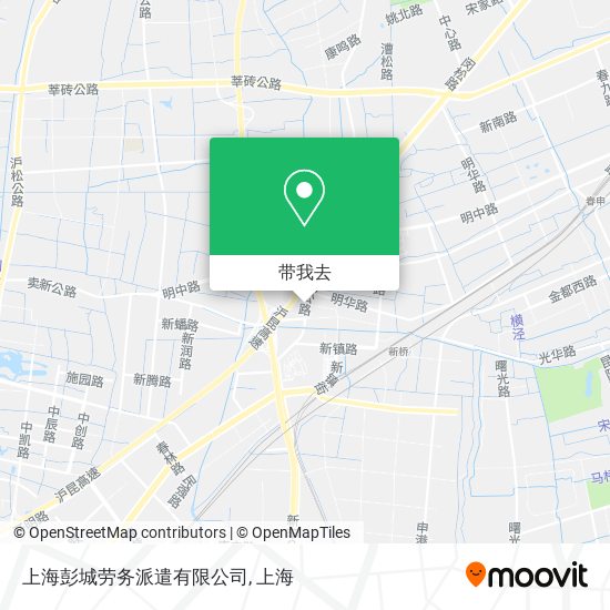 上海彭城劳务派遣有限公司地图
