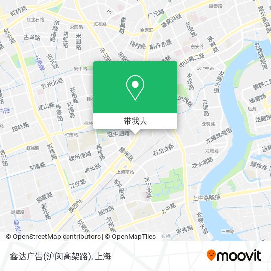 鑫达广告(沪闵高架路)地图