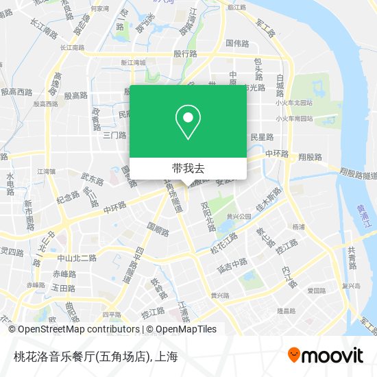 桃花洛音乐餐厅(五角场店)地图