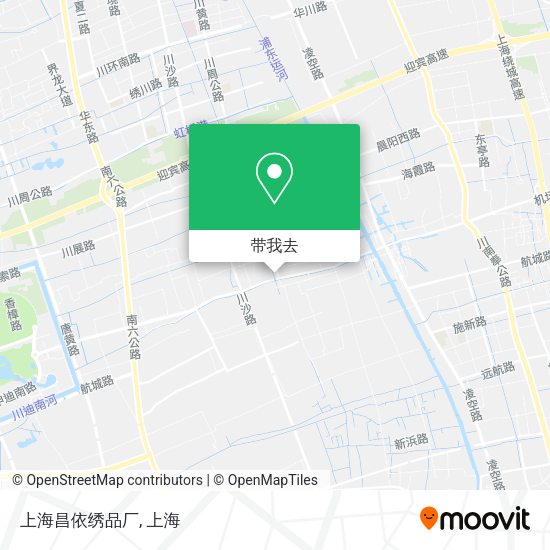 上海昌依绣品厂地图
