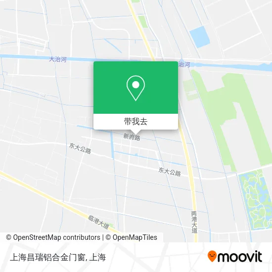 上海昌瑞铝合金门窗地图
