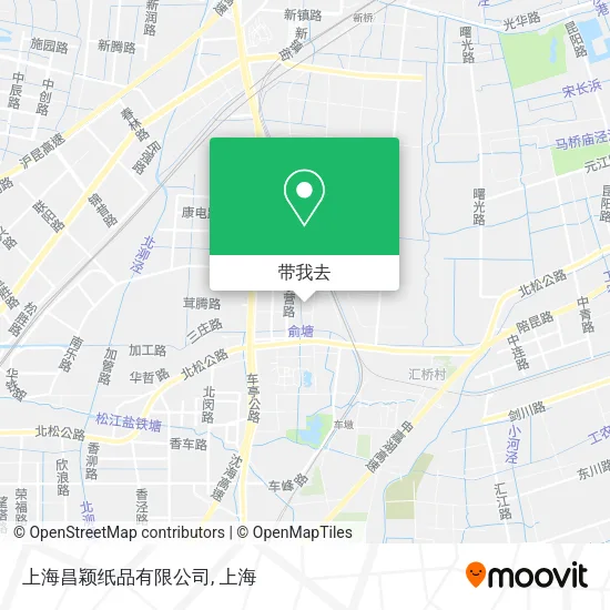 上海昌颖纸品有限公司地图