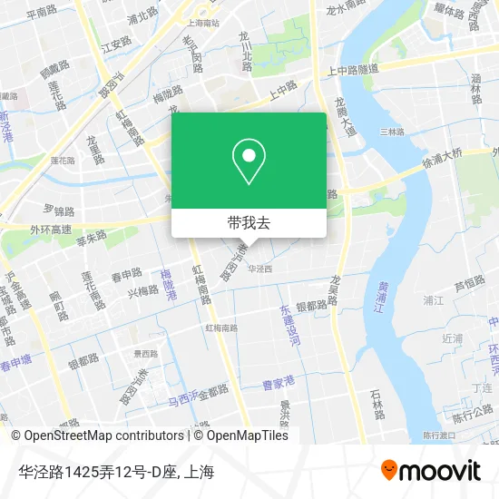 华泾路1425弄12号-D座地图