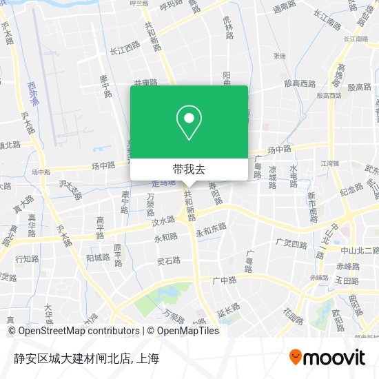 静安区城大建材闸北店地图