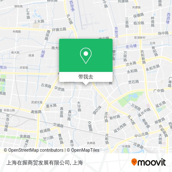 上海在握商贸发展有限公司地图