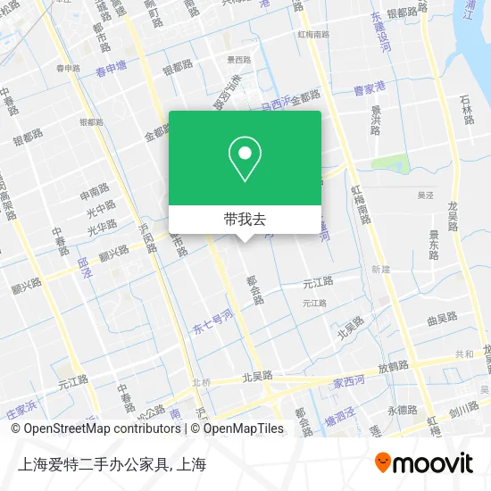 上海爱特二手办公家具地图