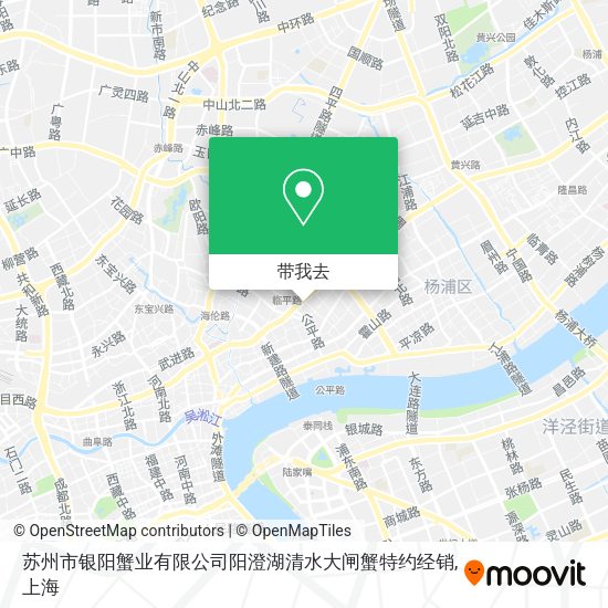 苏州市银阳蟹业有限公司阳澄湖清水大闸蟹特约经销地图