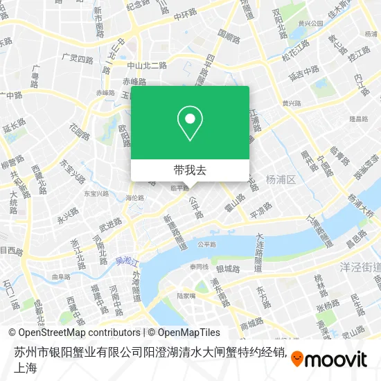 苏州市银阳蟹业有限公司阳澄湖清水大闸蟹特约经销地图