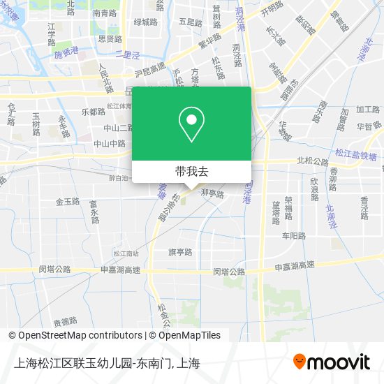 上海松江区联玉幼儿园-东南门地图
