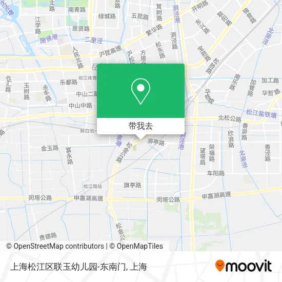 上海松江区联玉幼儿园-东南门地图
