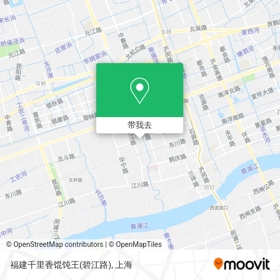 福建千里香馄饨王(碧江路)地图