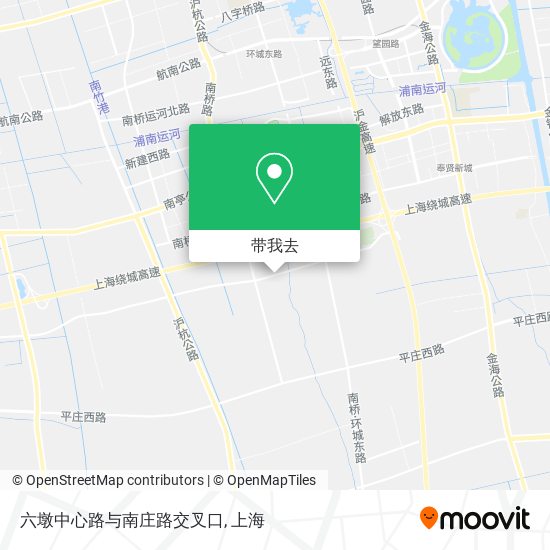 六墩中心路与南庄路交叉口地图