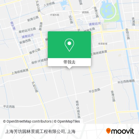 上海芳坊园林景观工程有限公司地图