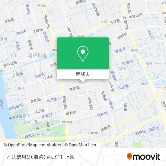 万达信息(联航路)-西北门地图