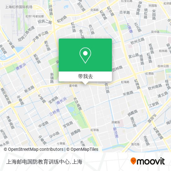 上海邮电国防教育训练中心地图