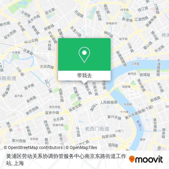 黄浦区劳动关系协调协管服务中心南京东路街道工作站地图