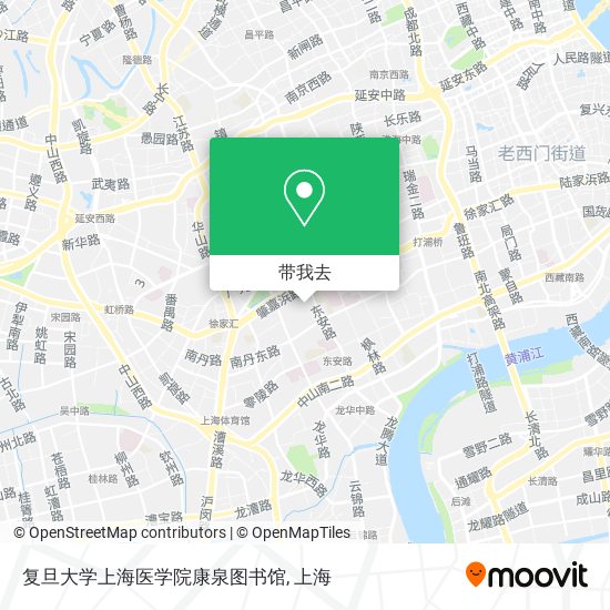 复旦大学上海医学院康泉图书馆地图