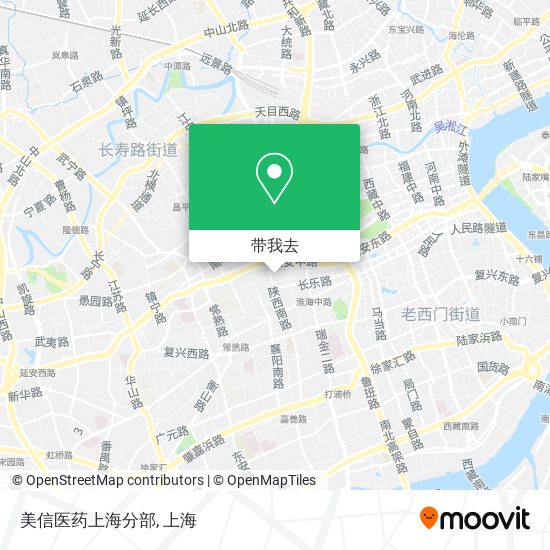 美信医药上海分部地图