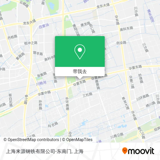 上海来源钢铁有限公司-东南门地图