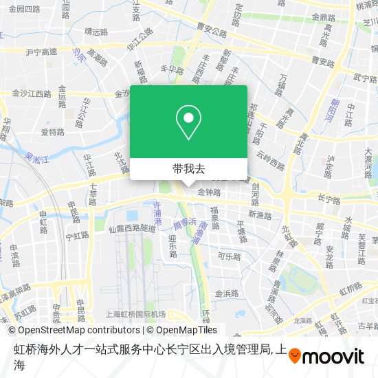 虹桥海外人才一站式服务中心长宁区出入境管理局地图
