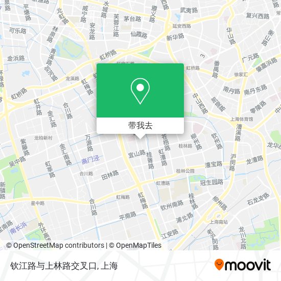 钦江路与上林路交叉口地图