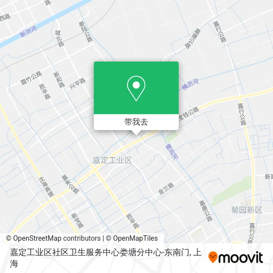 嘉定工业区社区卫生服务中心娄塘分中心-东南门地图