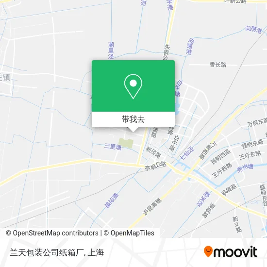 兰天包装公司纸箱厂地图
