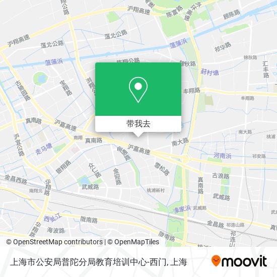上海市公安局普陀分局教育培训中心-西门地图