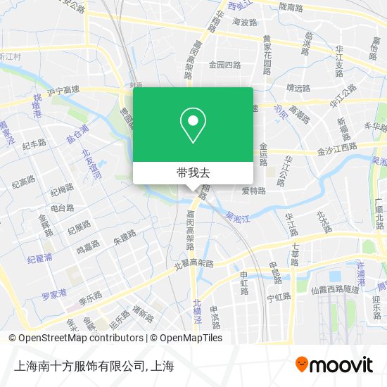 上海南十方服饰有限公司地图