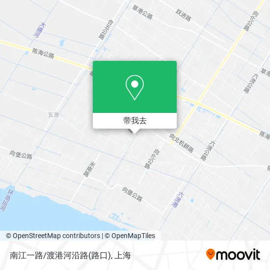 南江一路/渡港河沿路(路口)地图