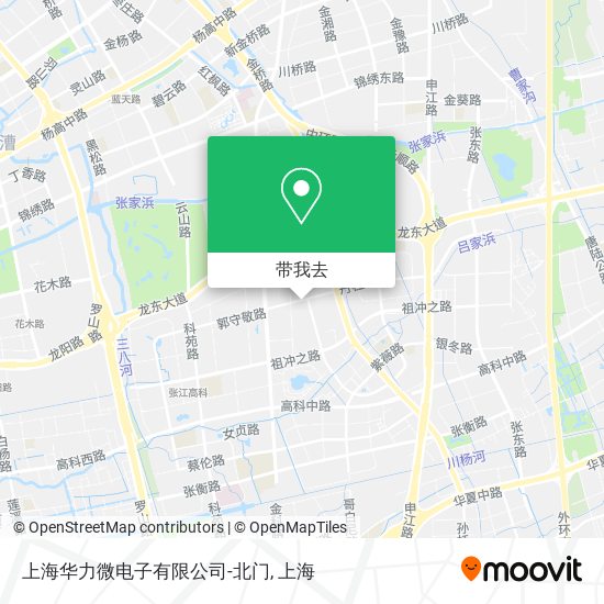 上海华力微电子有限公司-北门地图