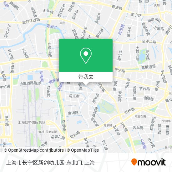 上海市长宁区新剑幼儿园-东北门地图
