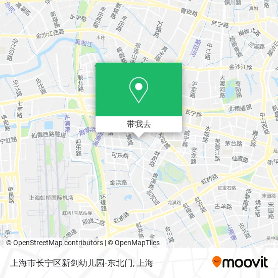 上海市长宁区新剑幼儿园-东北门地图