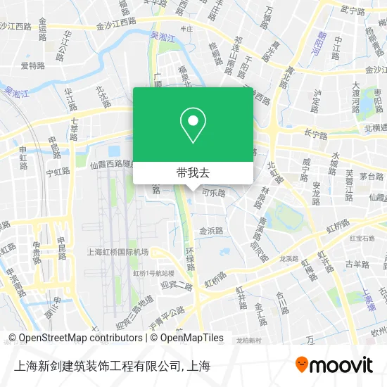 上海新剑建筑装饰工程有限公司地图