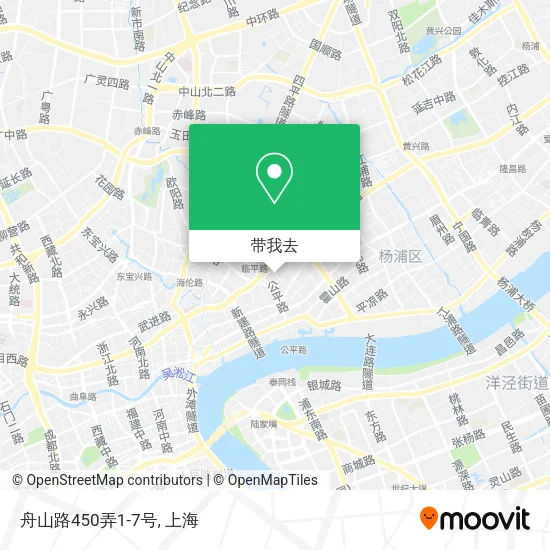 舟山路450弄1-7号地图