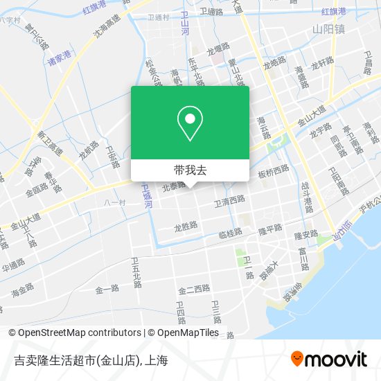 吉卖隆生活超市(金山店)地图