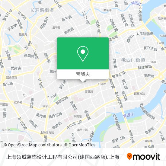 上海领威装饰设计工程有限公司(建国西路店)地图