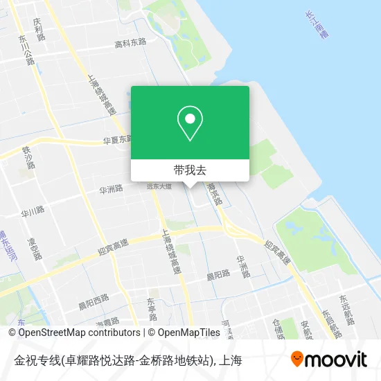 金祝专线(卓耀路悦达路-金桥路地铁站)地图
