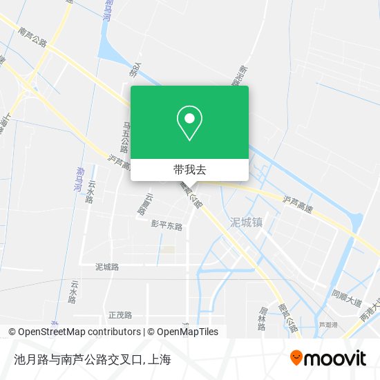 池月路与南芦公路交叉口地图