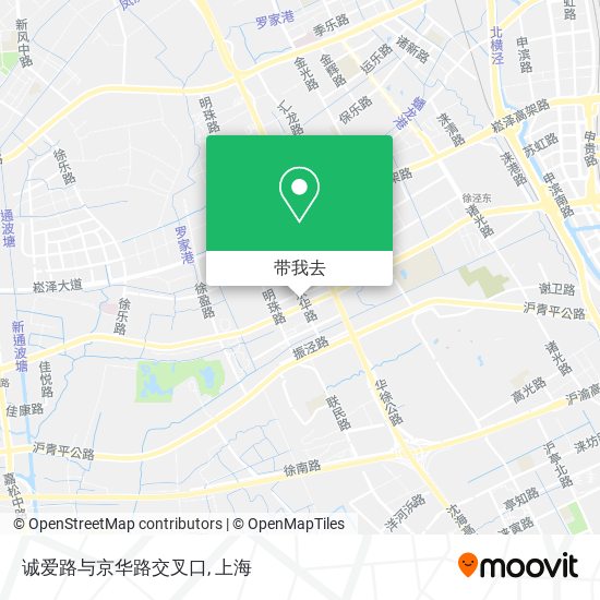 诚爱路与京华路交叉口地图