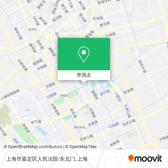上海市嘉定区人民法院-东北门地图