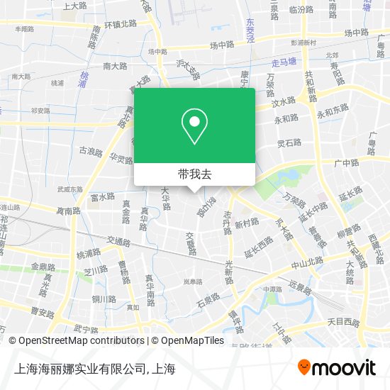 上海海丽娜实业有限公司地图