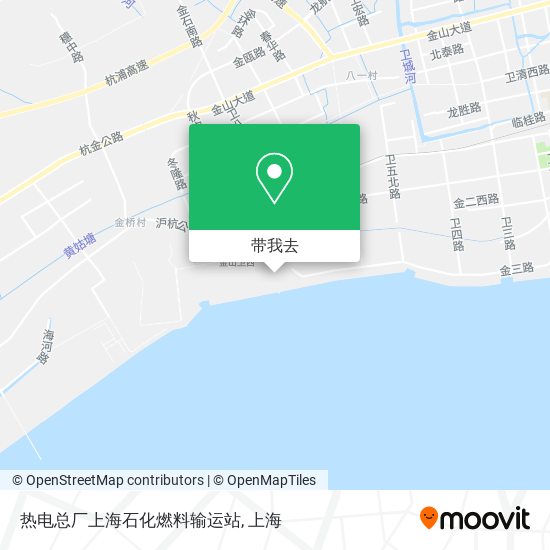热电总厂上海石化燃料输运站地图