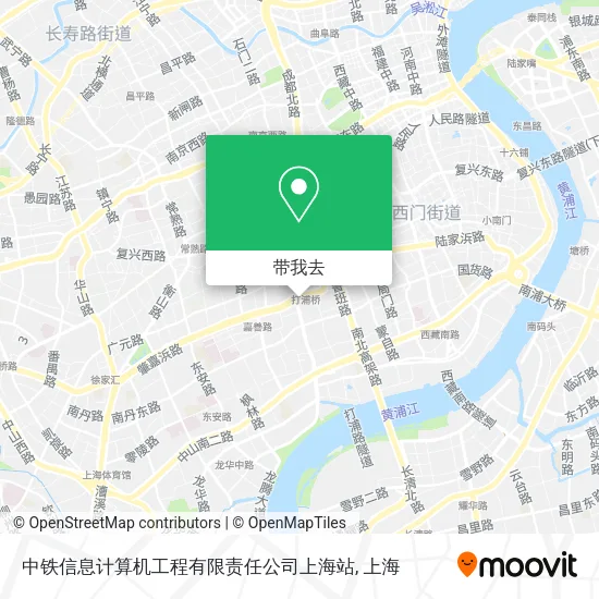 中铁信息计算机工程有限责任公司上海站地图