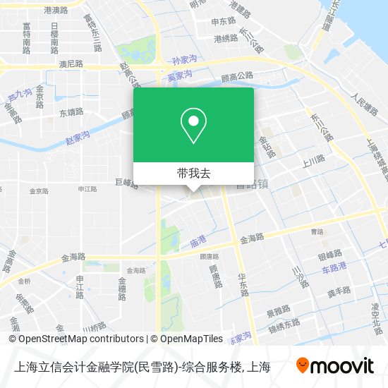 上海立信会计金融学院(民雪路)-综合服务楼地图