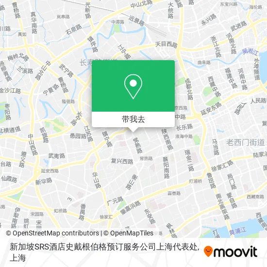新加坡SRS酒店史戴根伯格预订服务公司上海代表处地图